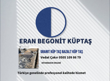 Eran begonit küp taş granit küp taş bazalt küp taş kilitparke uygulama ekibi Diyarbakır